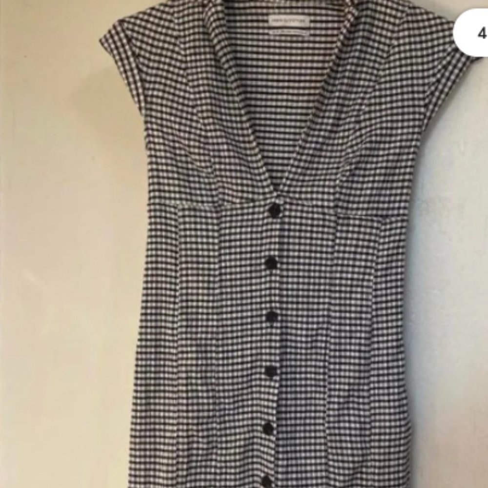Urban Outfitters black and white Gingham dress XS